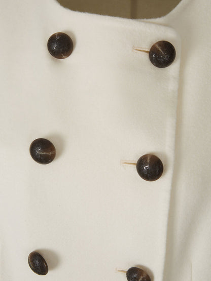 Outlet online Veronica Beard Mujer Chaleco Hoxton Abotonado color Marfil sku 775-000178 01 - Foto 4