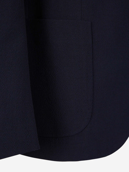 Outlet online Lardini Hombre Traje Texturizado Lana color Azul Noche sku 312-002787 01 - Foto 4