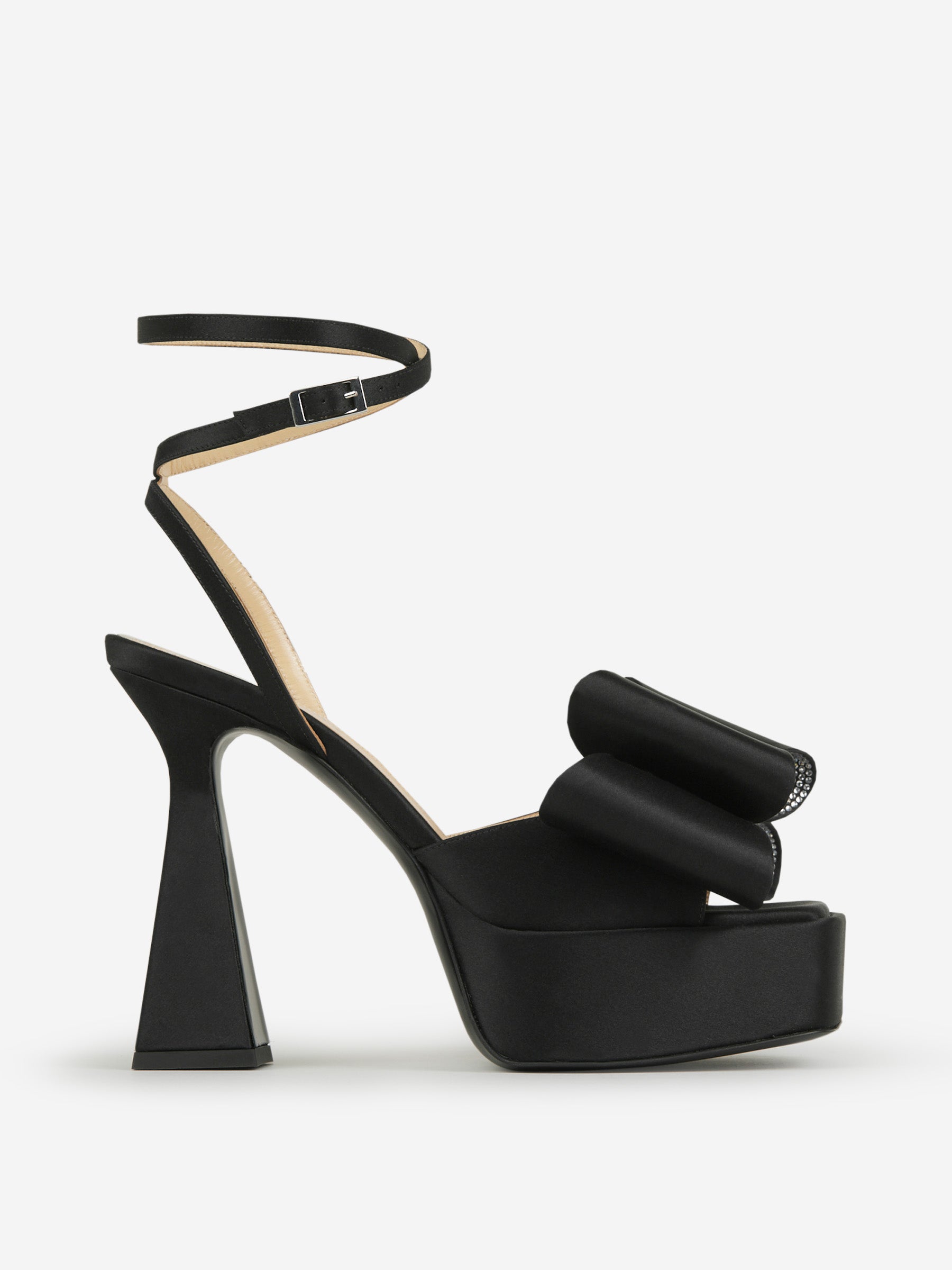 Outlet online MACH &amp; MACH Mujer Sandalias Plataforma Double Bow color Negro sku 800-005043 01 - Foto 1