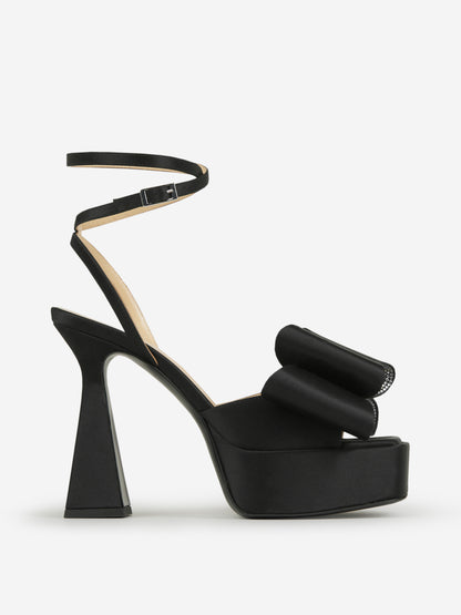 Outlet online MACH &amp; MACH Mujer Sandalias Plataforma Double Bow color Negro sku 800-005043 01 - Foto 1
