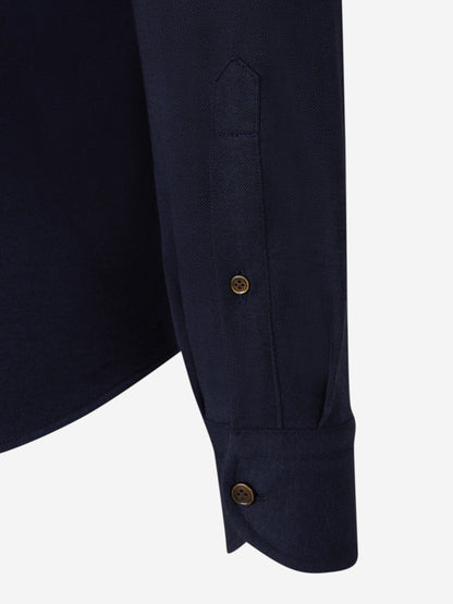 Outlet online Santa Eulalia Hombre Camisa Lisa Algodón color Azul Marino sku 531-006363 01 - Foto 4