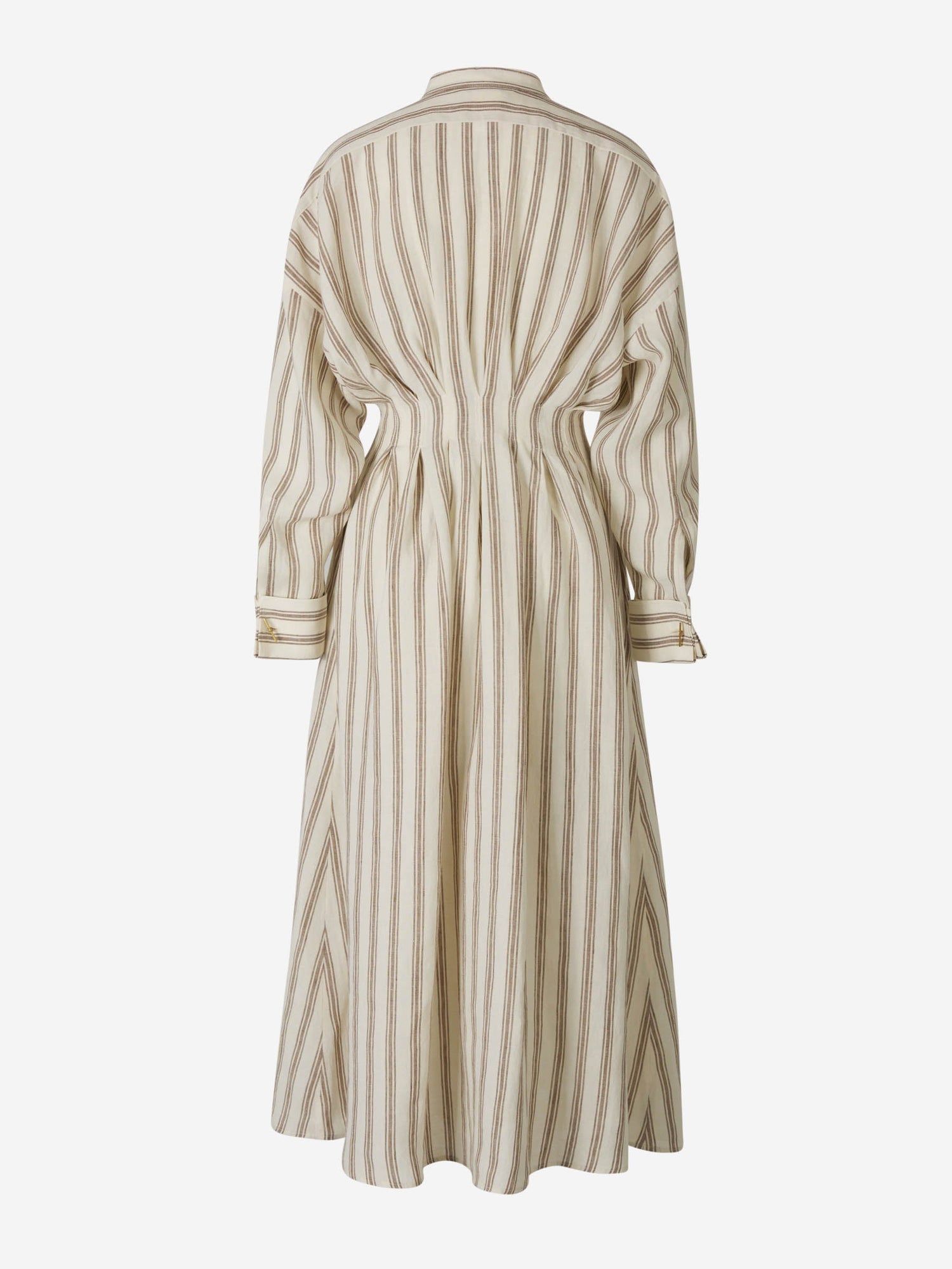 Outlet online Max Mara Mujer Vestido Midi Lino color Beis sku 721-000259 01 - Foto 3
