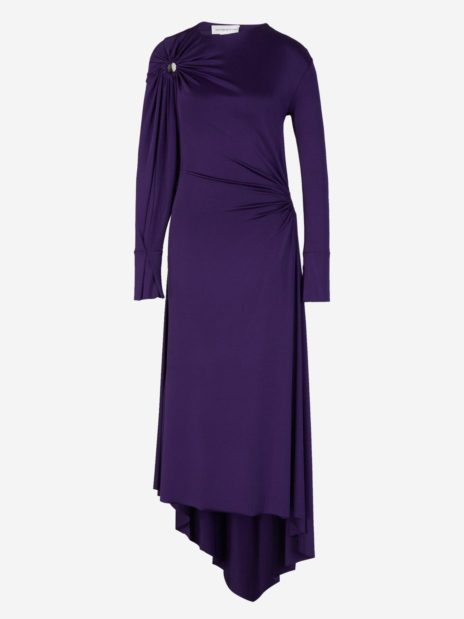 Outlet online Victoria Beckham Mujer Vestido Maxi Fruncido color Púrpura sku 732-001275 01 - Foto 1