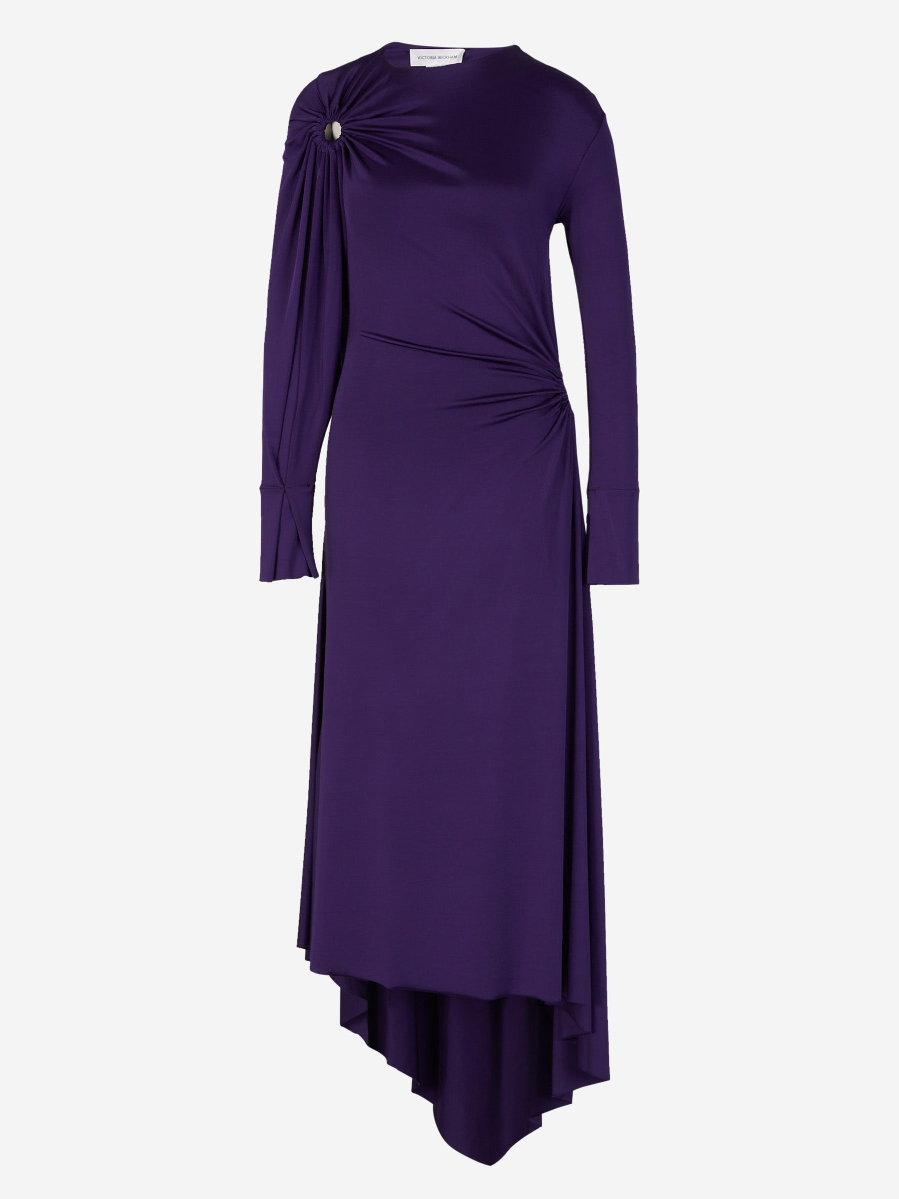 Outlet online Victoria Beckham Mujer Vestido Maxi Fruncido color Púrpura sku 732-001275 01 - Foto 1