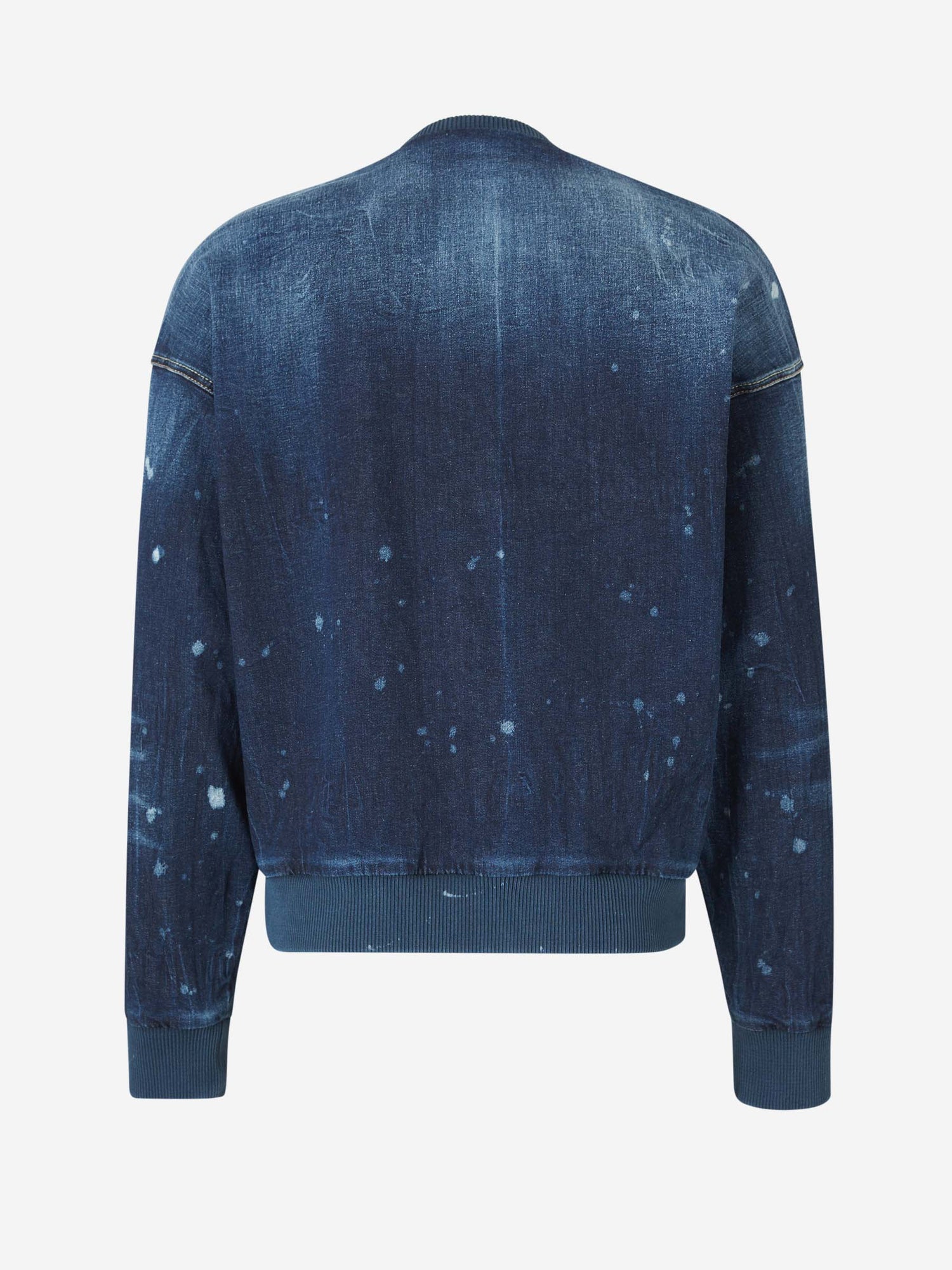 Outlet online Dsquared2 Hombre Sudadera Denim Logo color Azul Denim Oscuro sku 545-001648 01 - Foto 2