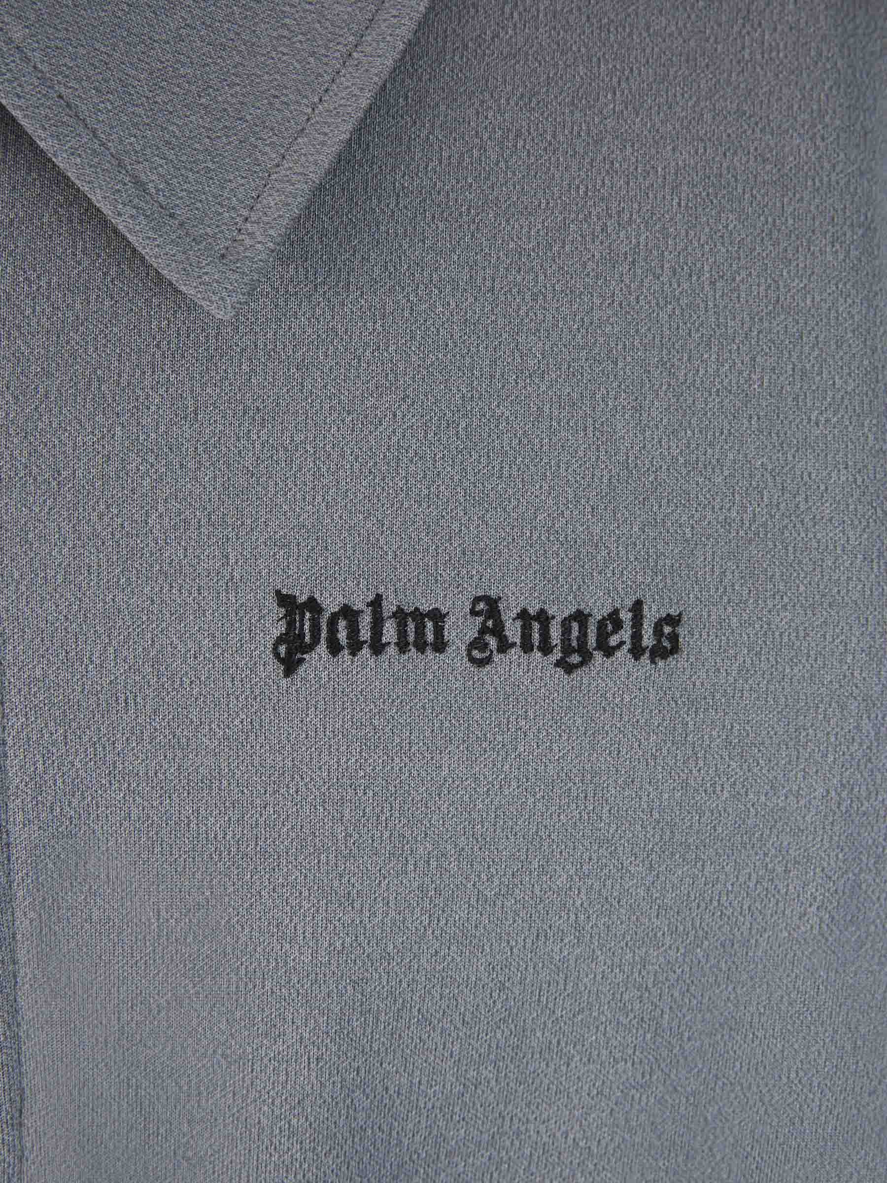Outlet online Palm Angels Hombre Polo Logo Cremallera color Gris Claro sku 551-000368 01 - Foto 4