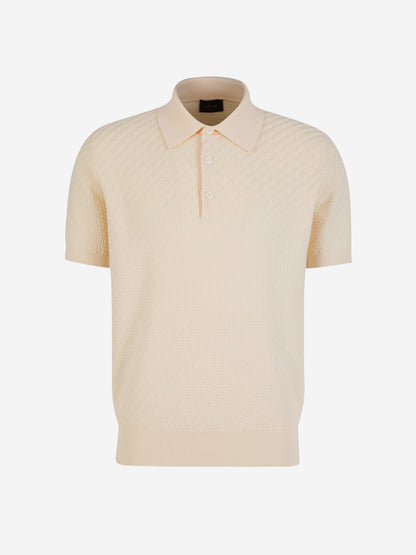 Outlet online Brioni Hombre Polo Punto Texturizado color Naranja Claro sku 552-001447 02 - Foto 1