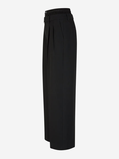 Outlet online Alexander Wang Mujer Pantalones Formales Lana color Negro sku 761-003386 01 - Foto 2