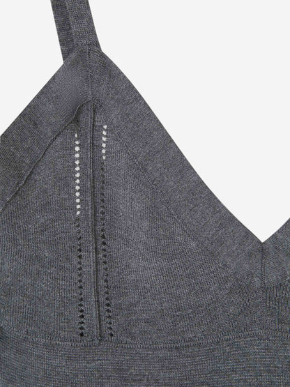 Outlet online Khaite Mujer Vestido Midi The Elio color Gris Antracita sku 721-000311 01 - Foto 3