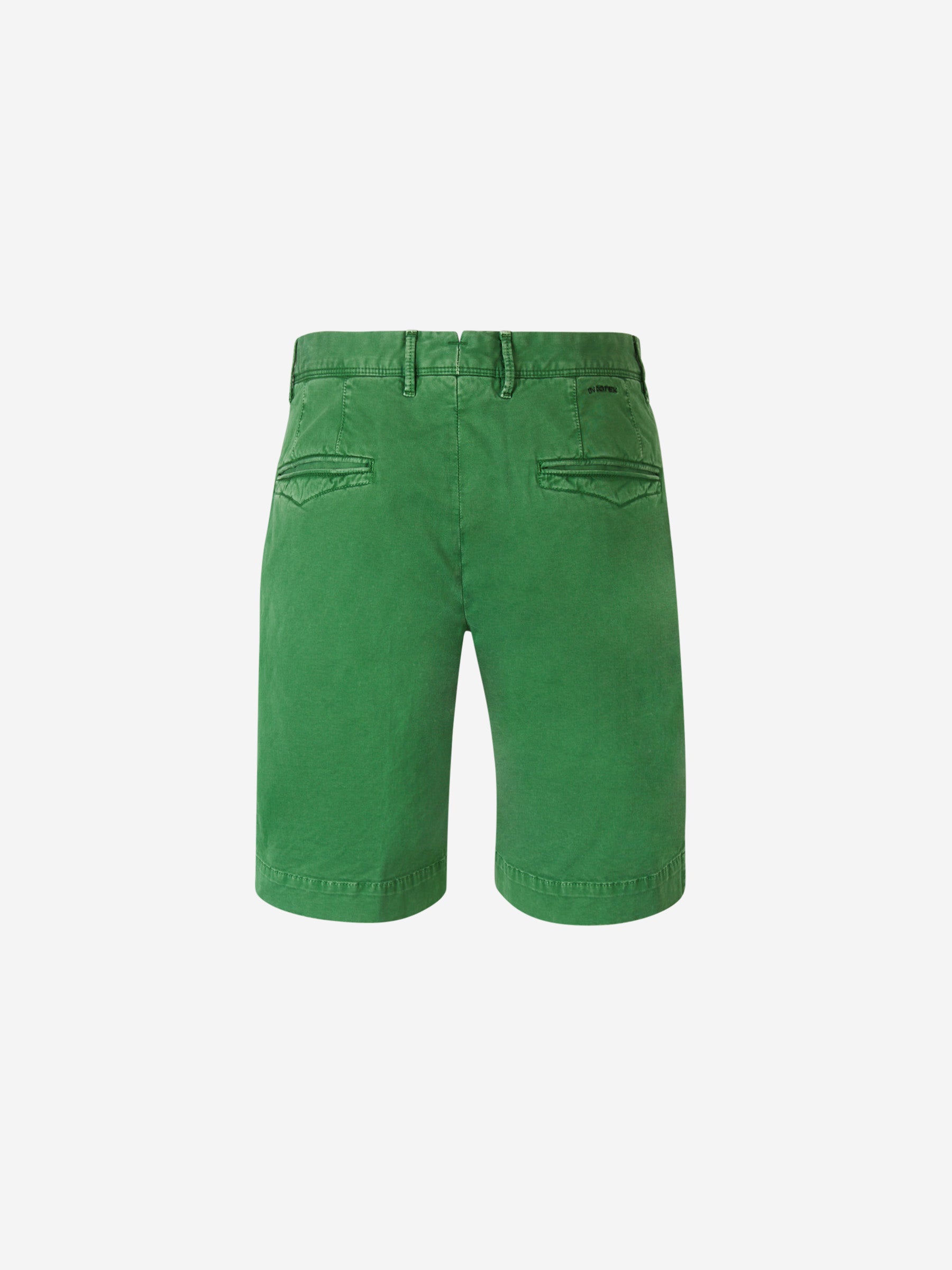 Outlet online Incotex Slacks Hombre Bermudas Casual Algodón color Verde Claro sku 523-000919 02 - Foto 2