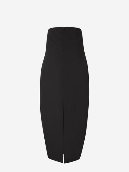 Outlet online Khaite Mujer Falda Midi Lauson color Negro sku 750-001514 01 - Foto 4
