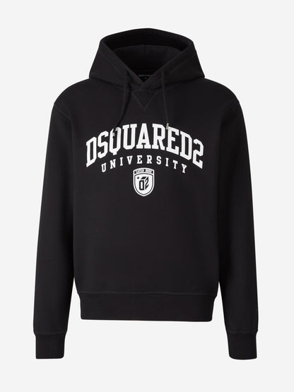Outlet online Dsquared2 Hombre Sudadera Capucha Logo color Negro sku 545-001447 02 - Foto 1