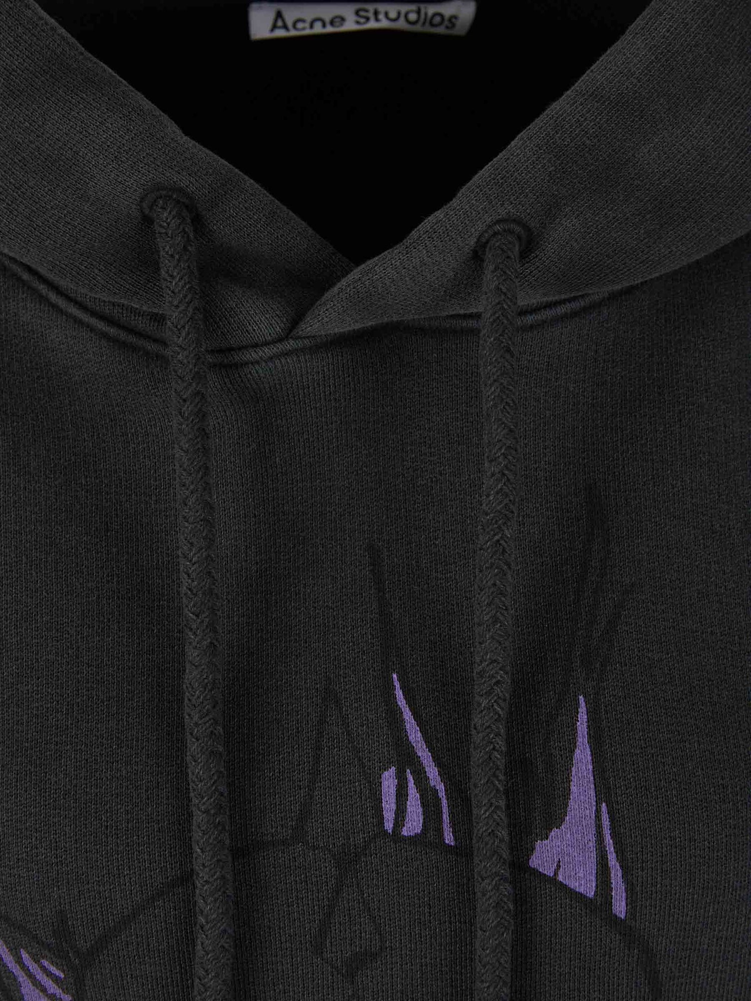Outlet online Acne Studios Mujer Sudadera Estampada Capucha color Gris Antracita sku 715-000135 01 - Foto 3