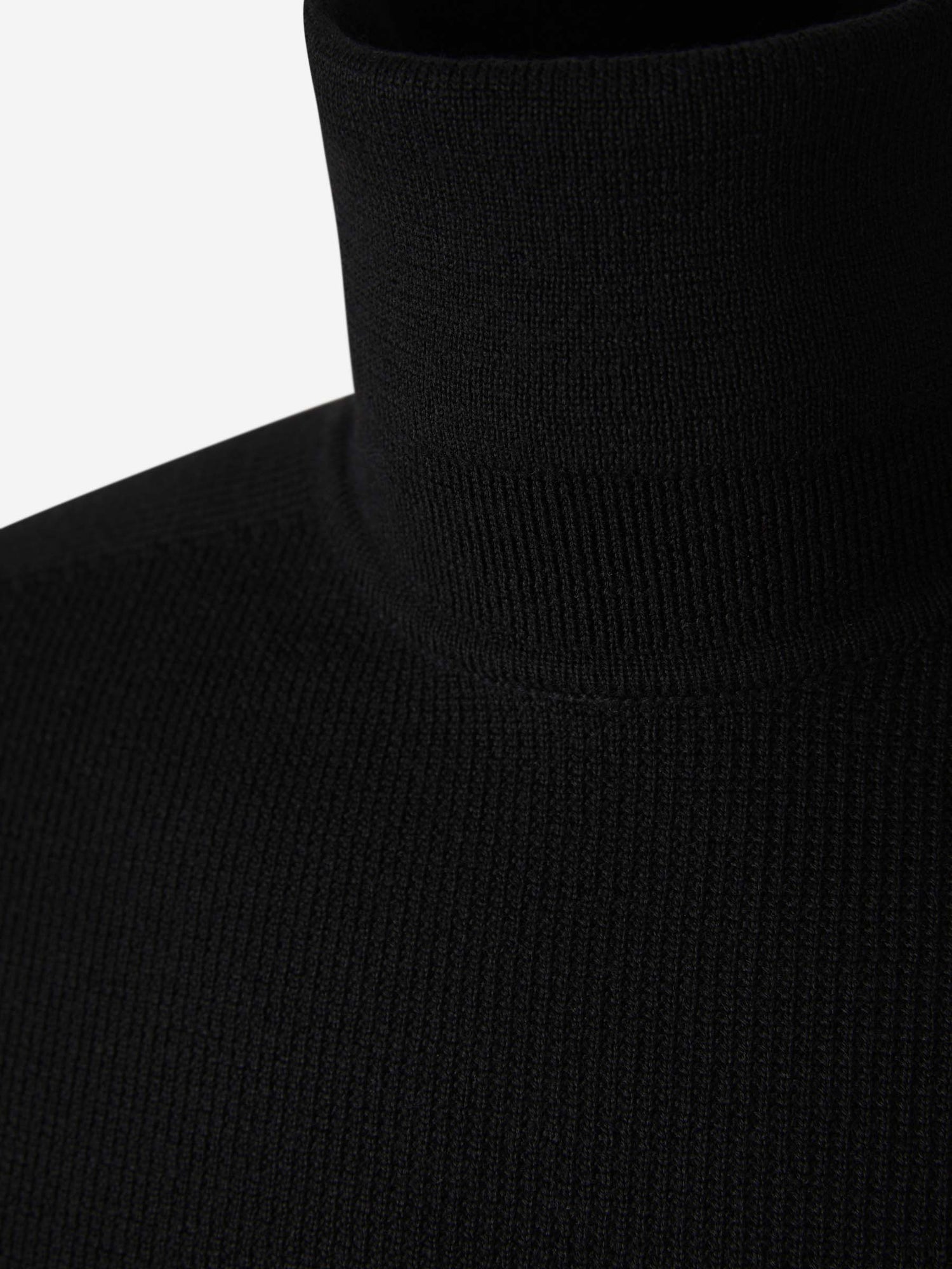 Outlet online Balmain Hombre Jersey Cuello Vuelto Lana color Negro sku 542-002240 00 - Foto 3