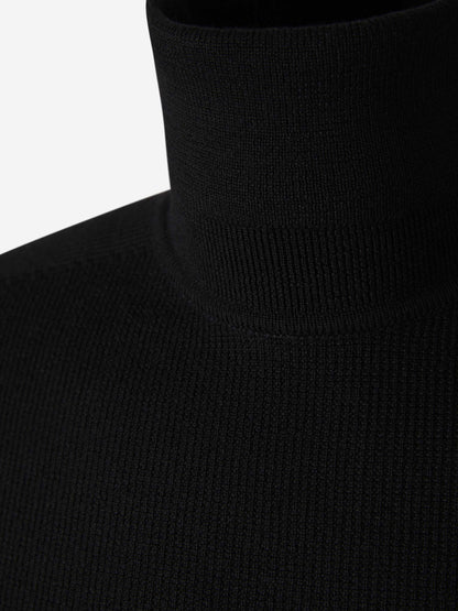 Outlet online Balmain Hombre Jersey Cuello Vuelto Lana color Negro sku 542-002240 00 - Foto 3