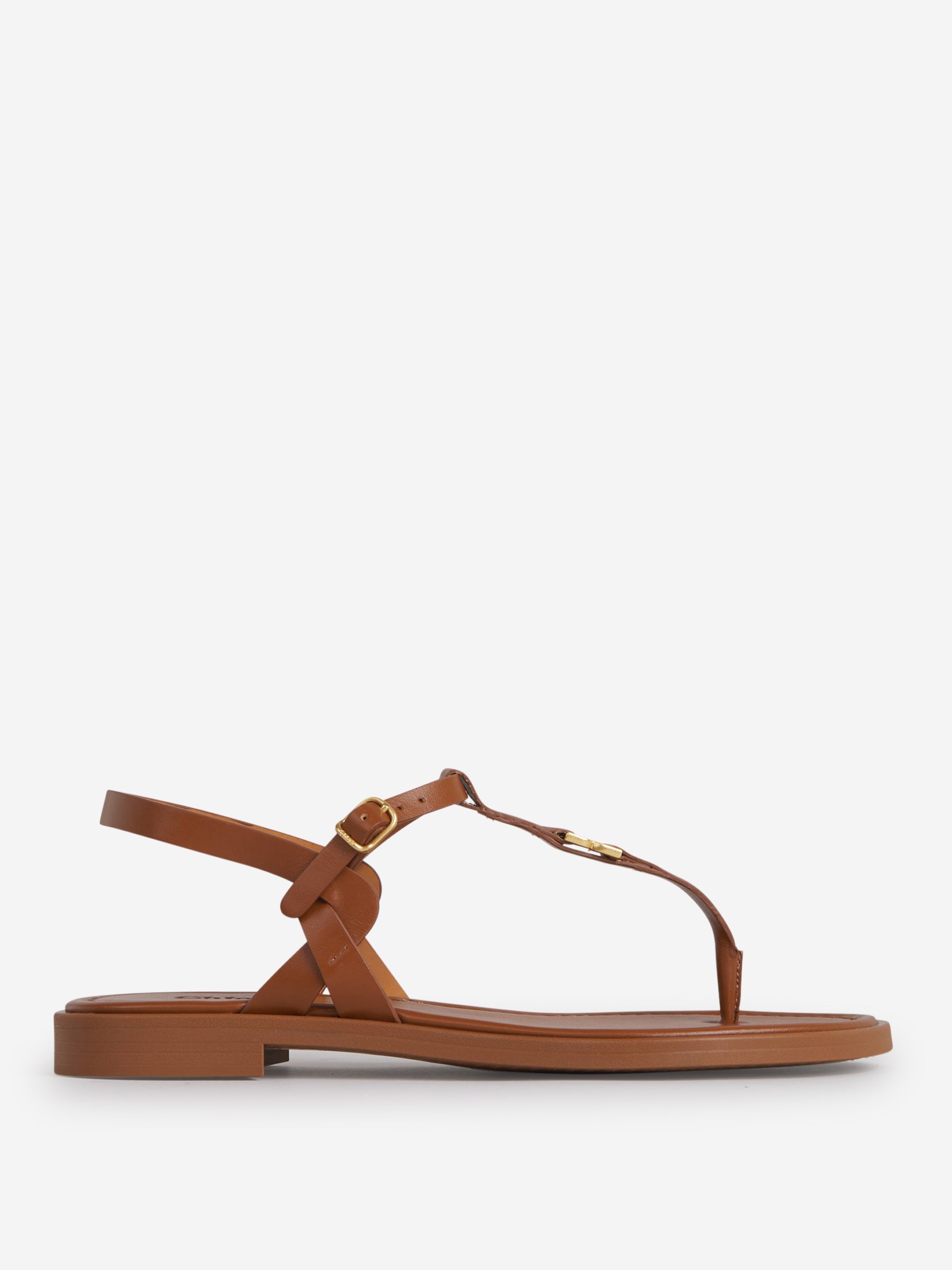 Outlet online Chloé Mujer Sandalias Planas Marcie color Marrón sku 800-005302 01 - Foto 1
