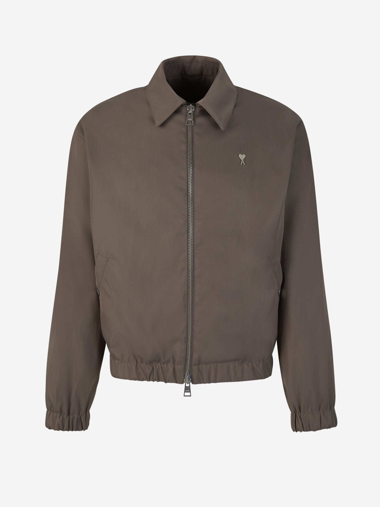 Outlet online Ami Paris Hombre Chaqueta Elástico Logo color Gris Piedra sku 512-002217 01 - Foto 1