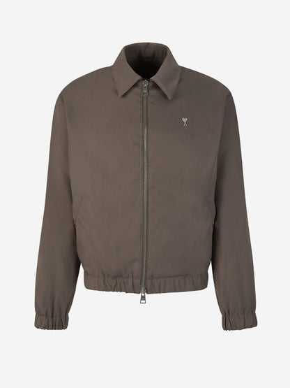 Outlet online Ami Paris Hombre Chaqueta Elástico Logo color Gris Piedra sku 512-002217 01 - Foto 1