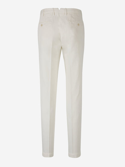 Outlet online Incotex Hombre Pantalones Chinos Tapered Fit color Blanco sku 521-002976 04 - Foto 2
