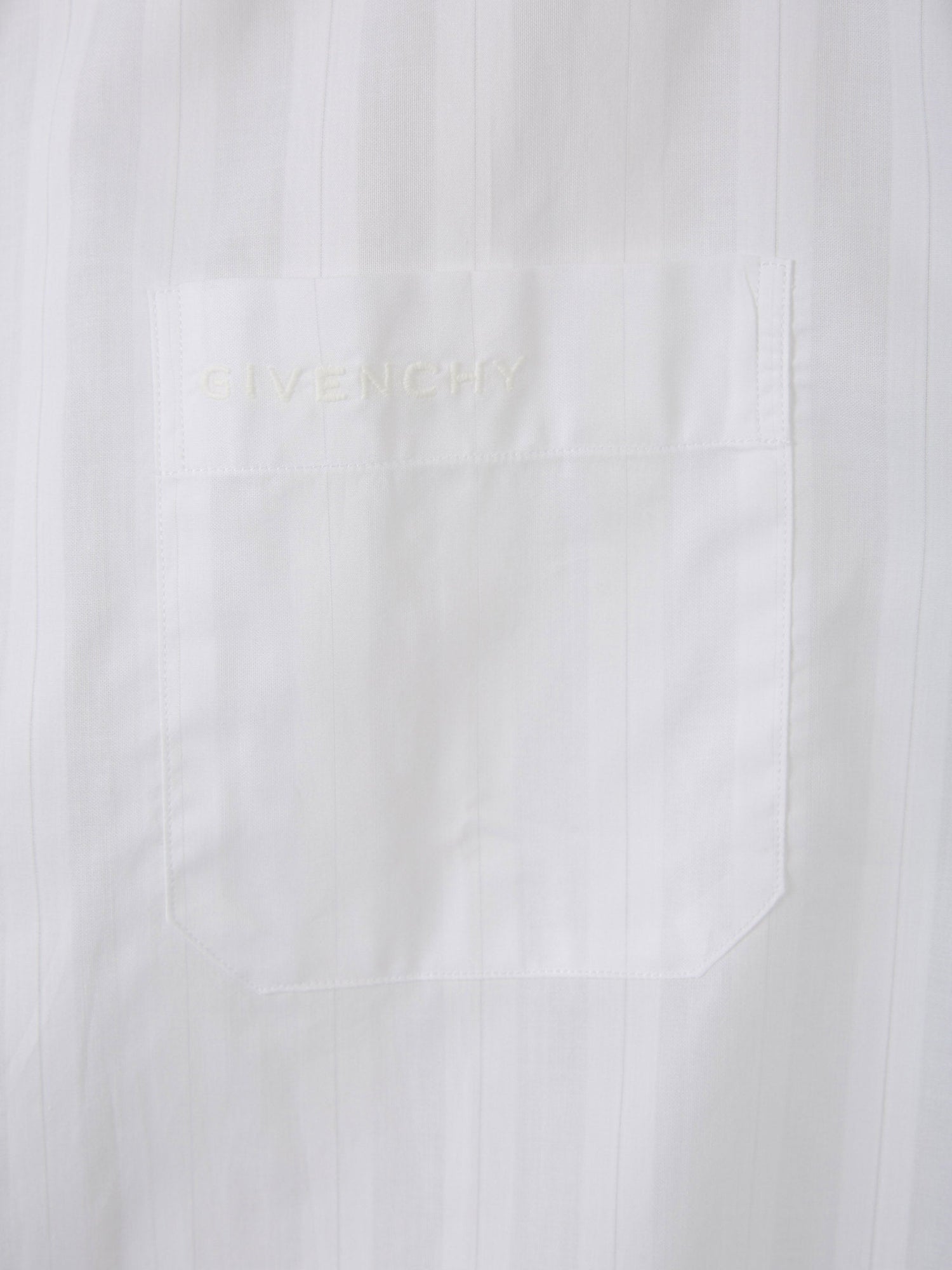 Outlet online Givenchy Hombre Camisa Gasa Motivo Rayas color Blanco sku 532-000558 01 - Foto 5