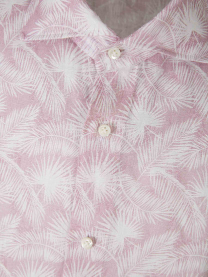Outlet online Vincenzo di Ruggiero Hombre Camisa Motivo Palmeras color Rosa Empolvado sku 531-006158 01 - Foto 3