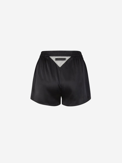 Outlet online Alexander Wang Mujer Bermudas Satinadas Algodón color Negro sku 762-000461 01 - Foto 4