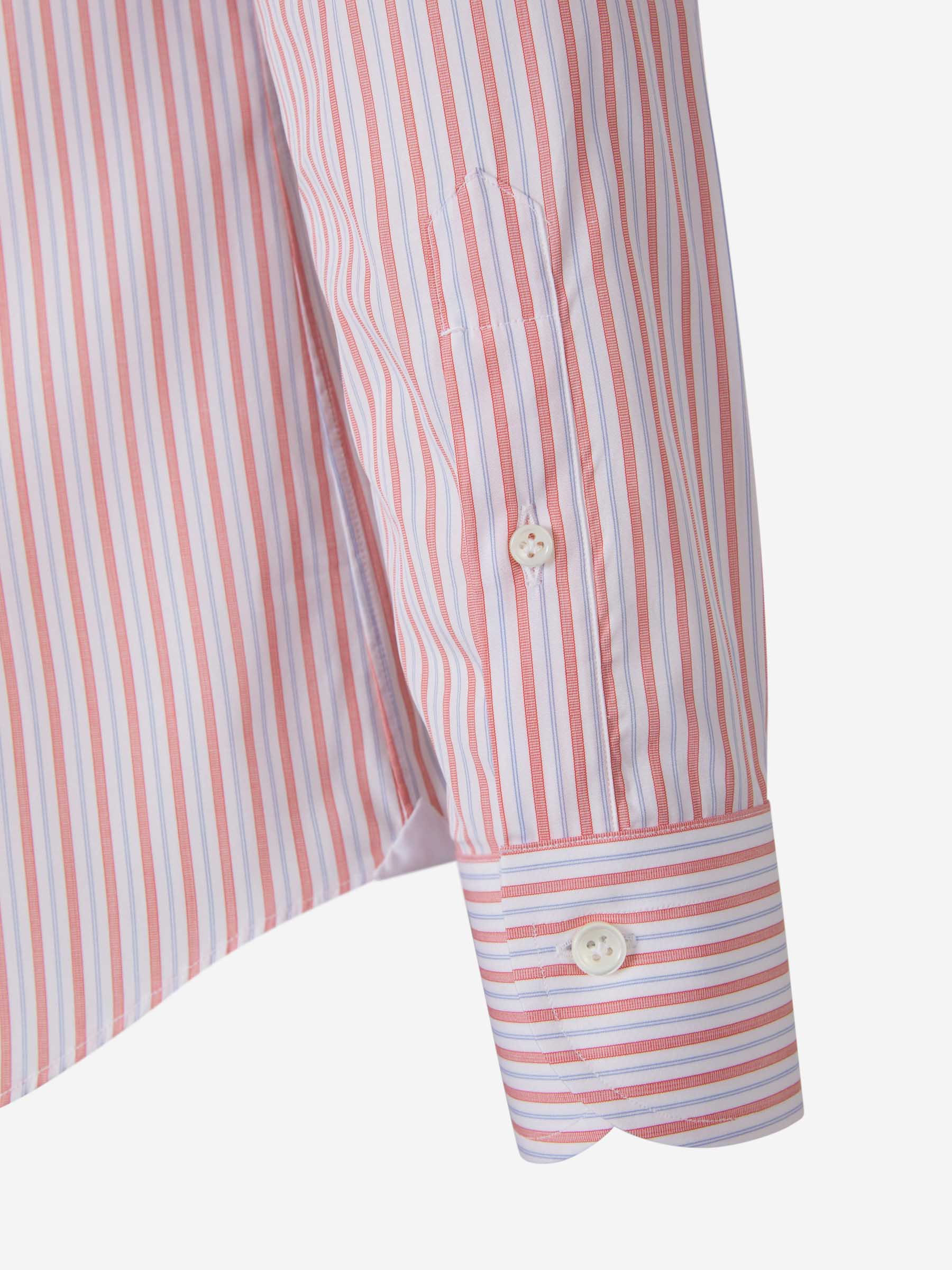 Outlet online Santa Eulalia Hombre Camisa Motivo Rayas color Rojo sku 401-003061 02 - Foto 4