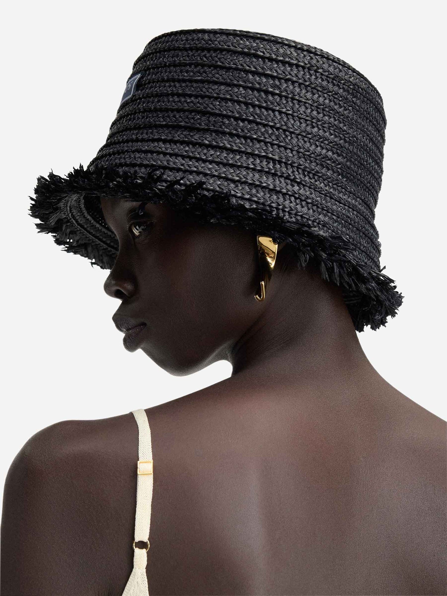 Outlet online Jacquemus Hombre Sombrero Pescador El Bob Bacino color Negro sku 695-001610 02 - Foto 3