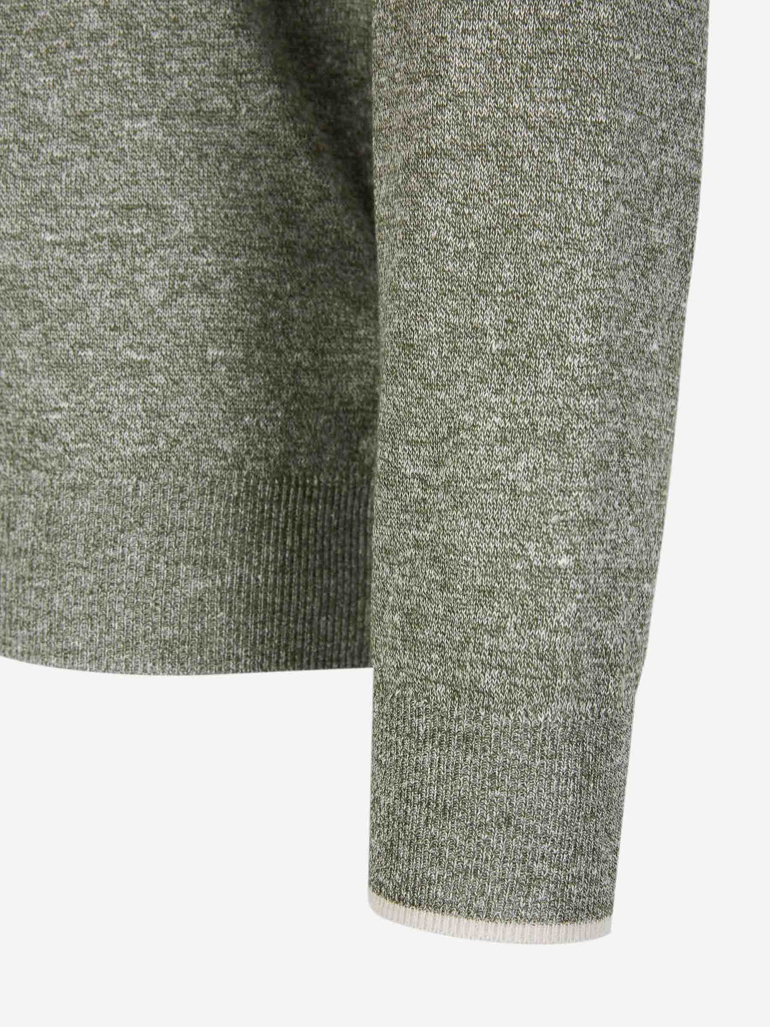 Outlet online Fedeli Hombre Jersey Lino y Algodón color Verde Menta sku 542-002344 01 - Foto 4