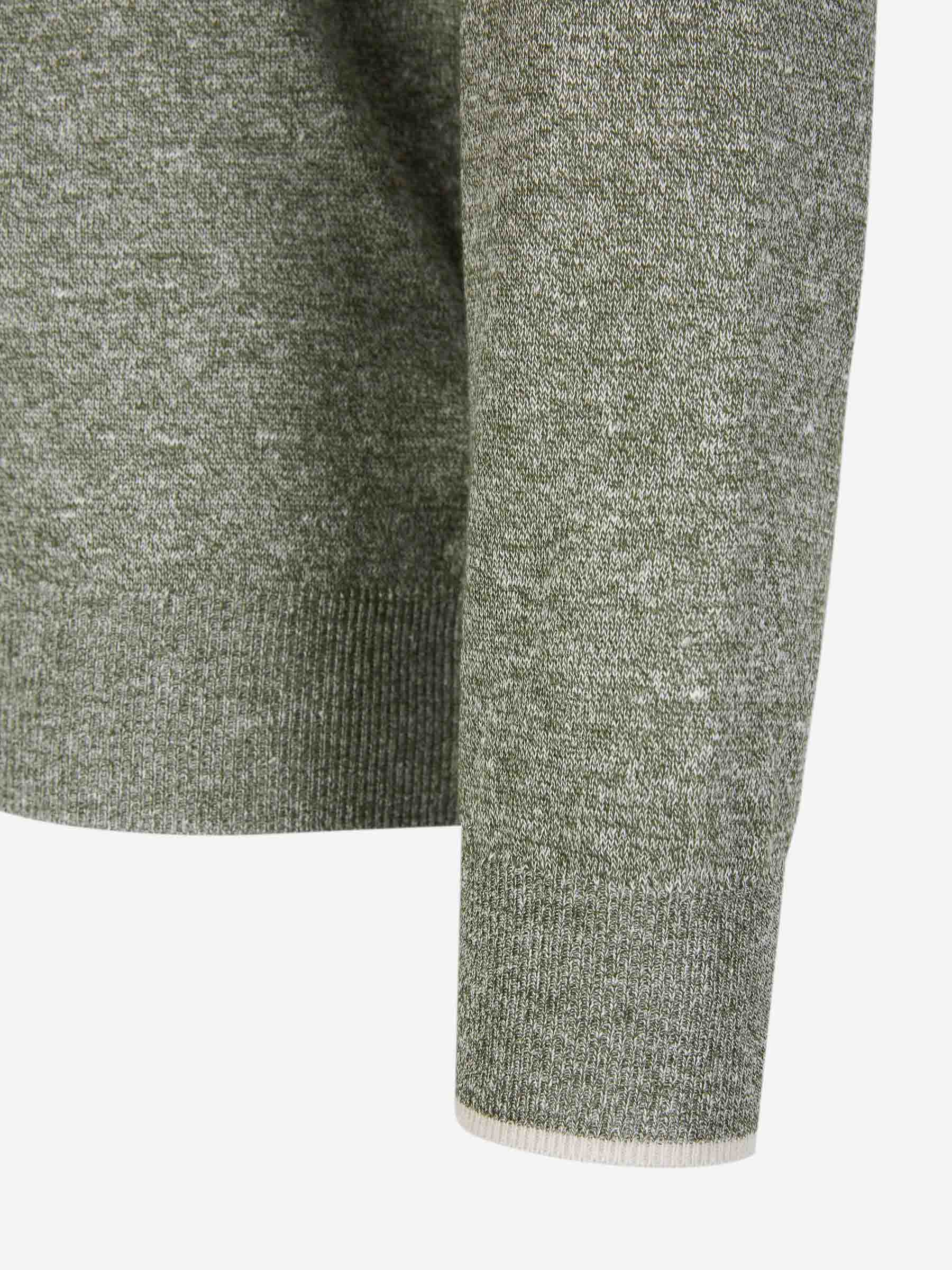 Outlet online Fedeli Hombre Jersey Lino y Algodón color Verde Menta sku 542-002344 01 - Foto 4