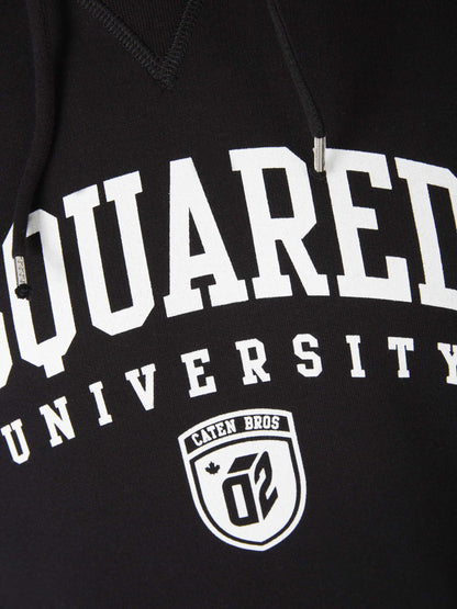 Outlet online Dsquared2 Hombre Sudadera Capucha Logo color Negro sku 545-001447 02 - Foto 4