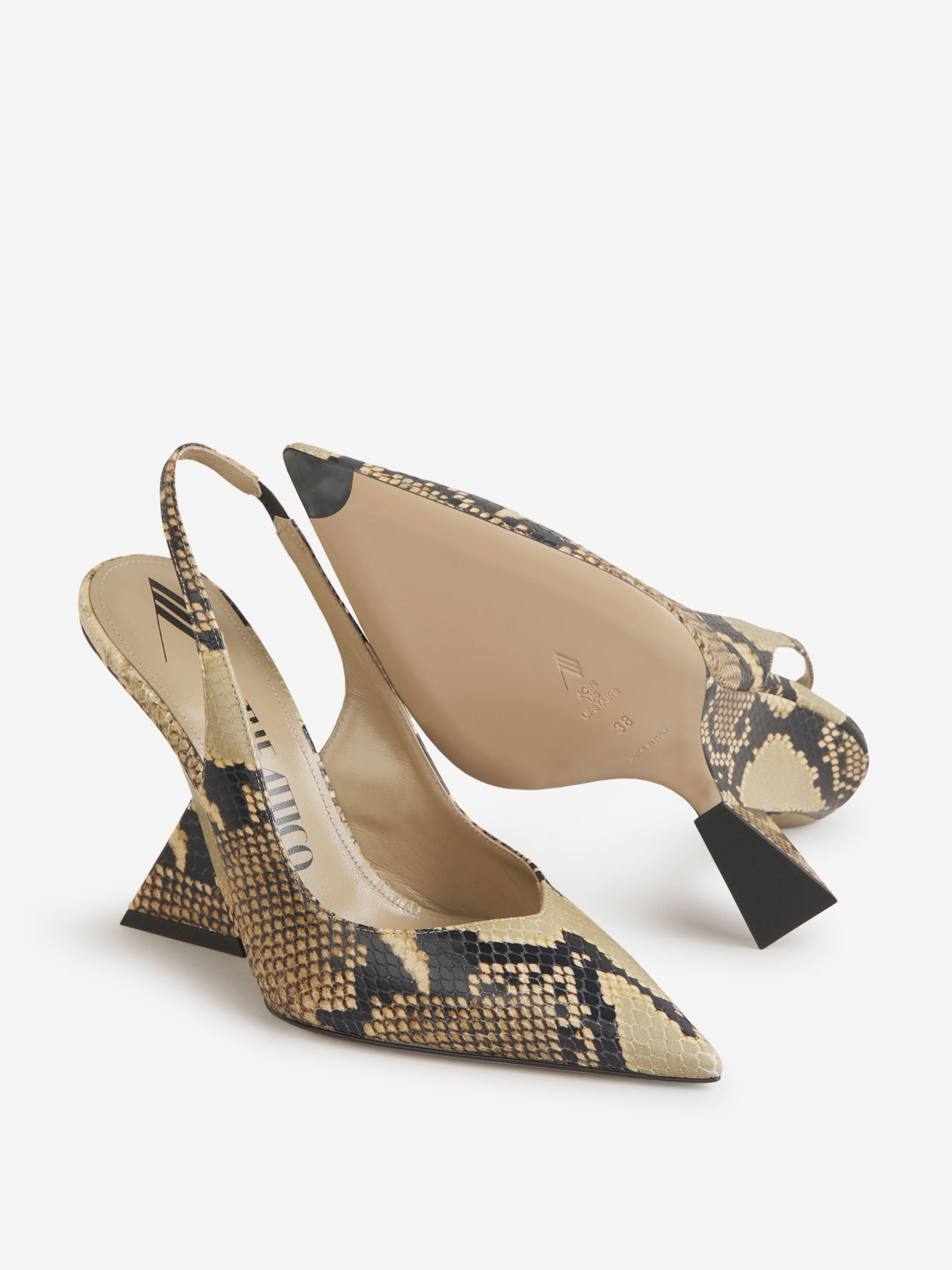Outlet online The Attico Mujer Zapatos Cheope Slingback color Topo sku 800-005189 01 - Foto 5