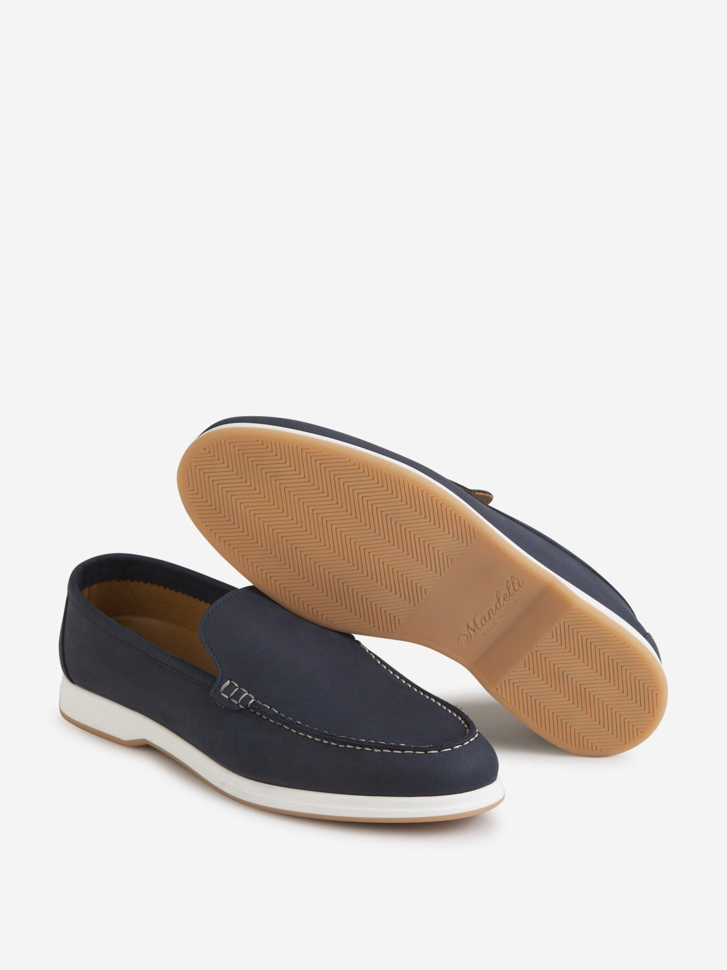 Outlet online Enrico Mandelli Hombre Mocasines Yacht Piel color Azul sku 611-004365 01 - Foto 4