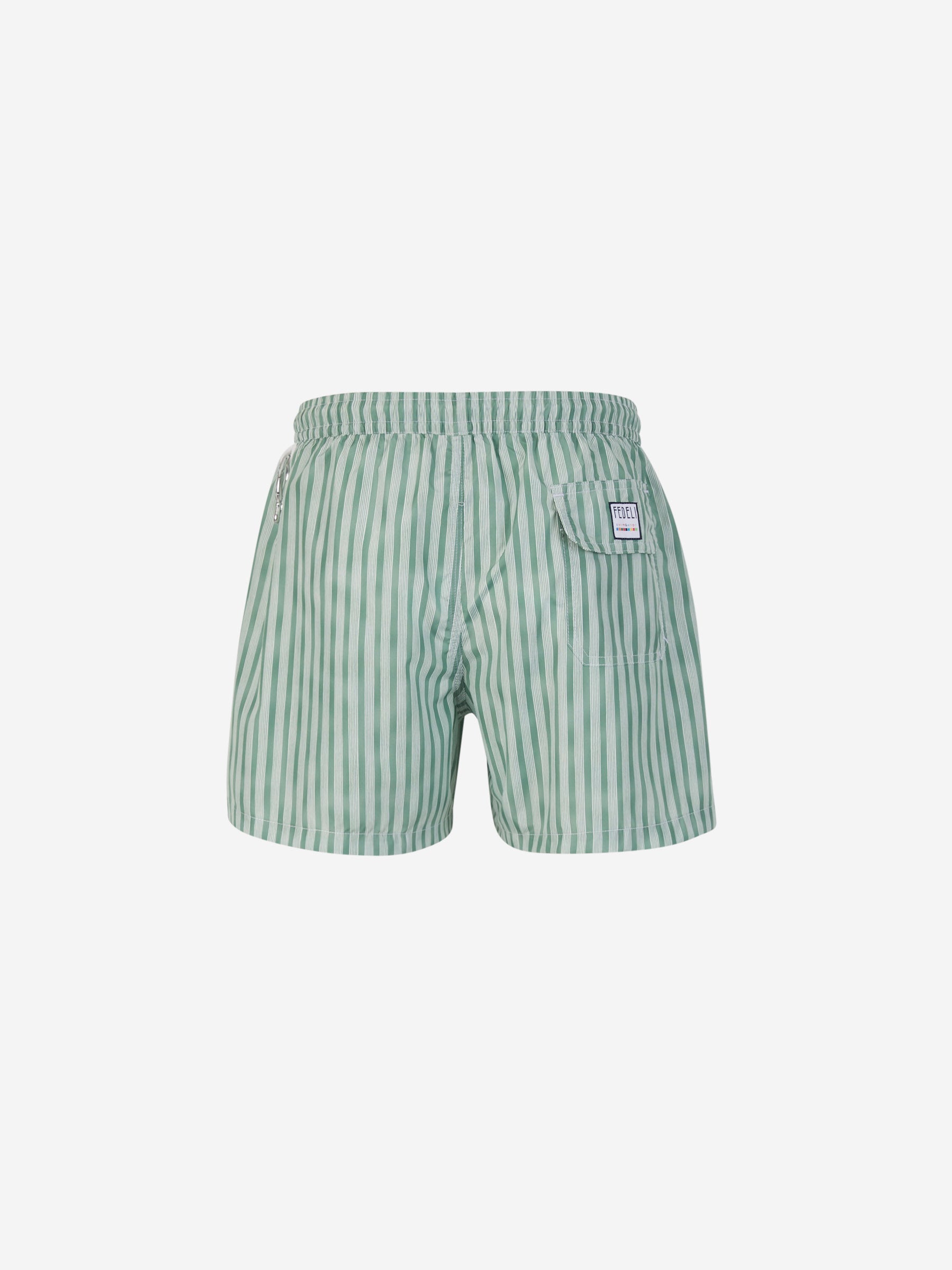 Outlet online Fedeli Hombre Bañador Motivo Rayas color Verde Menta sku 561-001324 02 - Foto 2