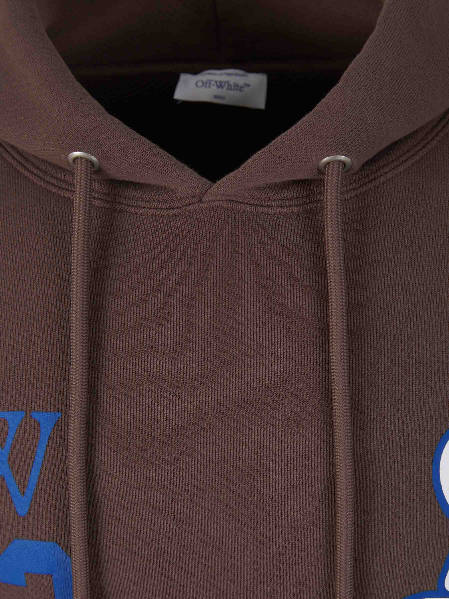 Outlet online Off-White Hombre Sudadera Estampada Capucha color Marrón sku 545-001501 01 - Foto 3