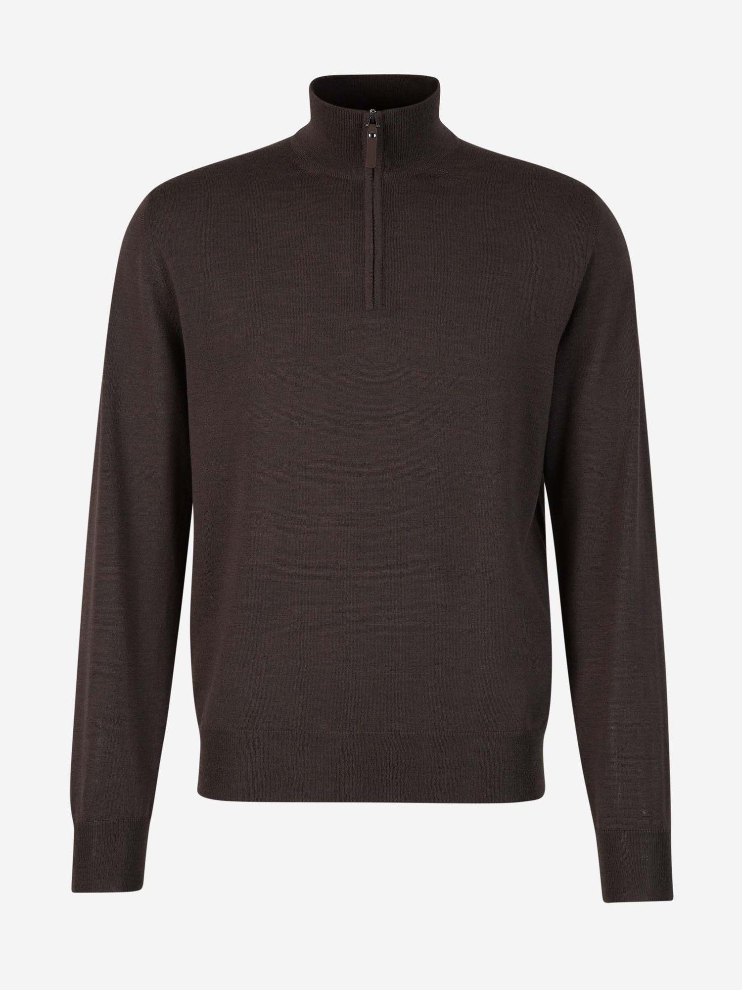 Outlet online Canali Hombre Jersey Lana Cuello Cremallera color Marrón sku 542-002233 02 - Foto 1