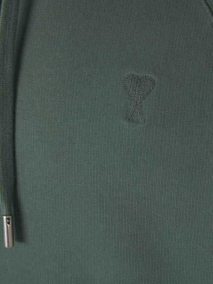 Outlet online Ami Paris Hombre Sudadera Capucha Algodón color Verde Oscuro sku 545-001667 01 - Foto 5