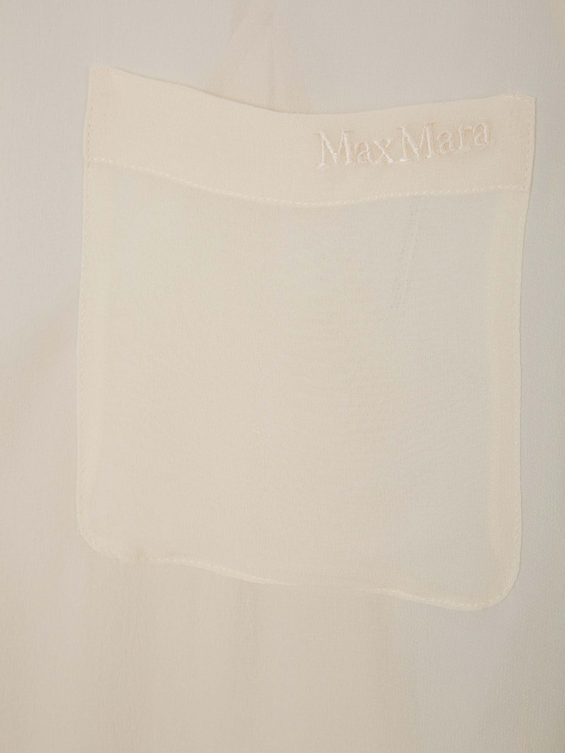 Outlet online Max Mara Mujer Blusa Semitransparente Fluida color Crema sku 701-002086 01 - Foto 4