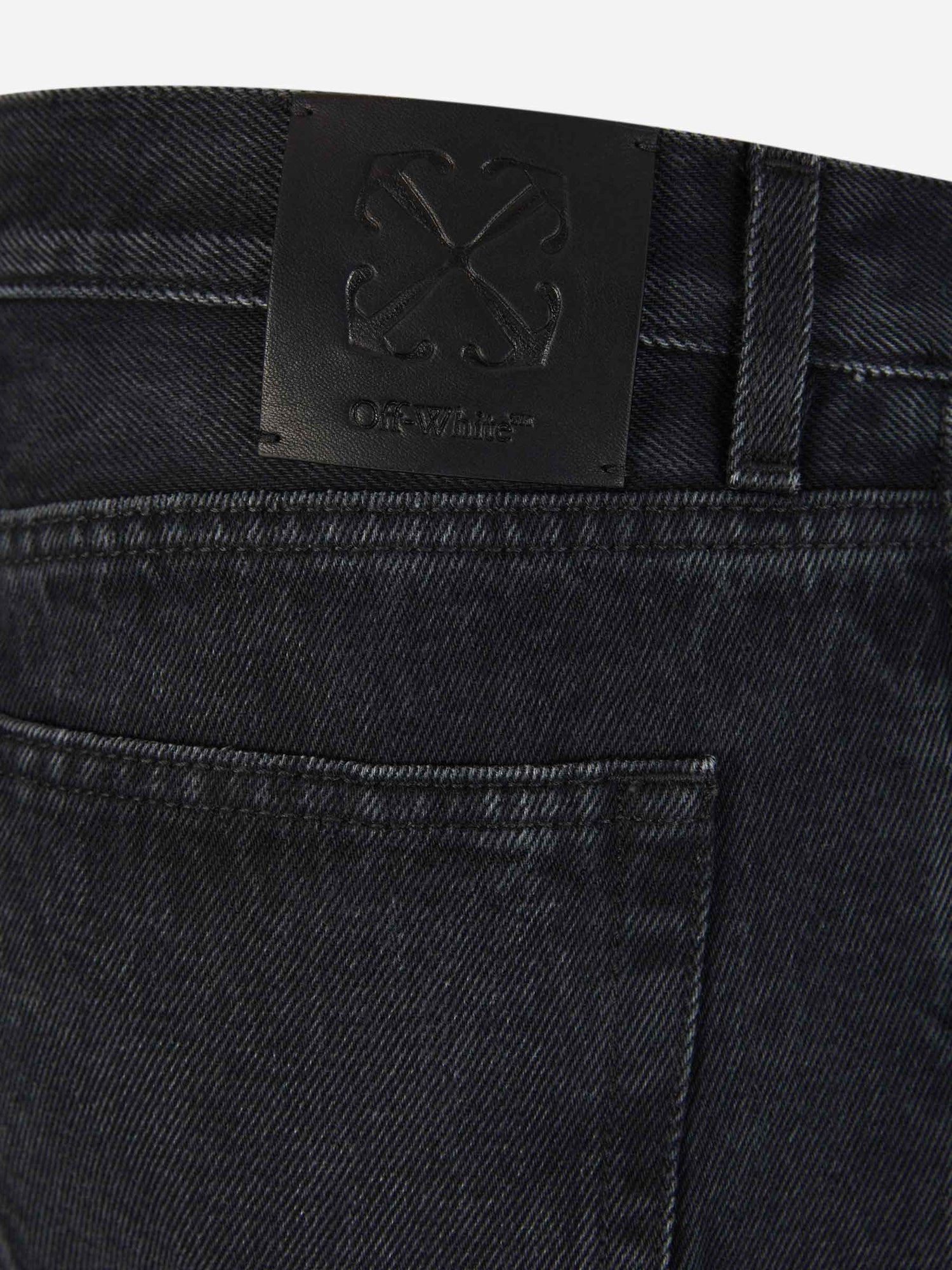 Outlet online Off-White Hombre Jeans Tapered Vintage color Negro sku 522-002552 01 - Foto 5
