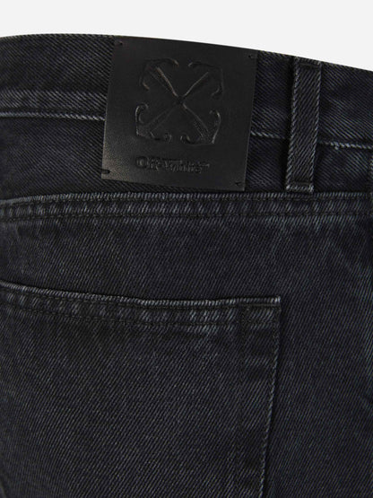 Outlet online Off-White Hombre Jeans Tapered Vintage color Negro sku 522-002552 01 - Foto 5