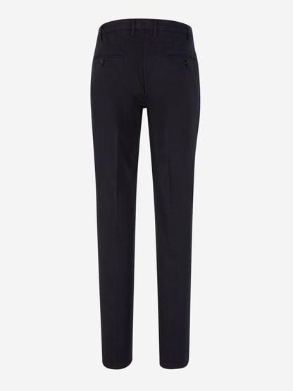 Outlet online Canali Hombre Pantalones Chinos Algodón color Azul Noche sku 521-003017 05 - Foto 2