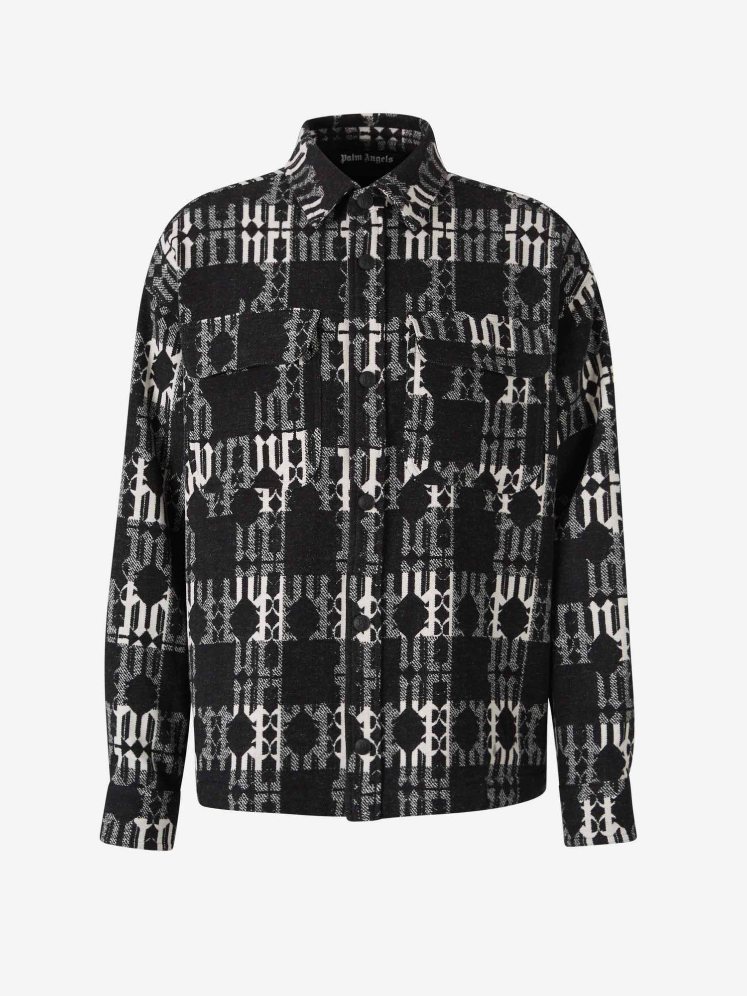 Outlet online Palm Angels Hombre Cazadora Monograma Jacquard color Negro sku 512-002303 01 - Foto 1