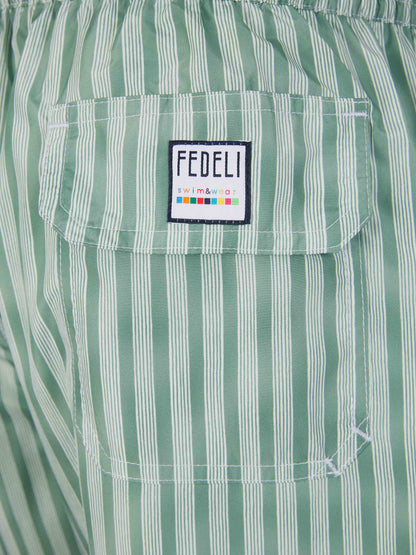 Outlet online Fedeli Hombre Bañador Motivo Rayas color Verde Menta sku 561-001324 02 - Foto 5