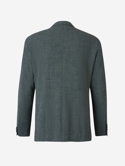 Outlet online Canali Hombre Americana Bicolor Lana color Verde Menta sku 302-003462 02 - Foto 2
