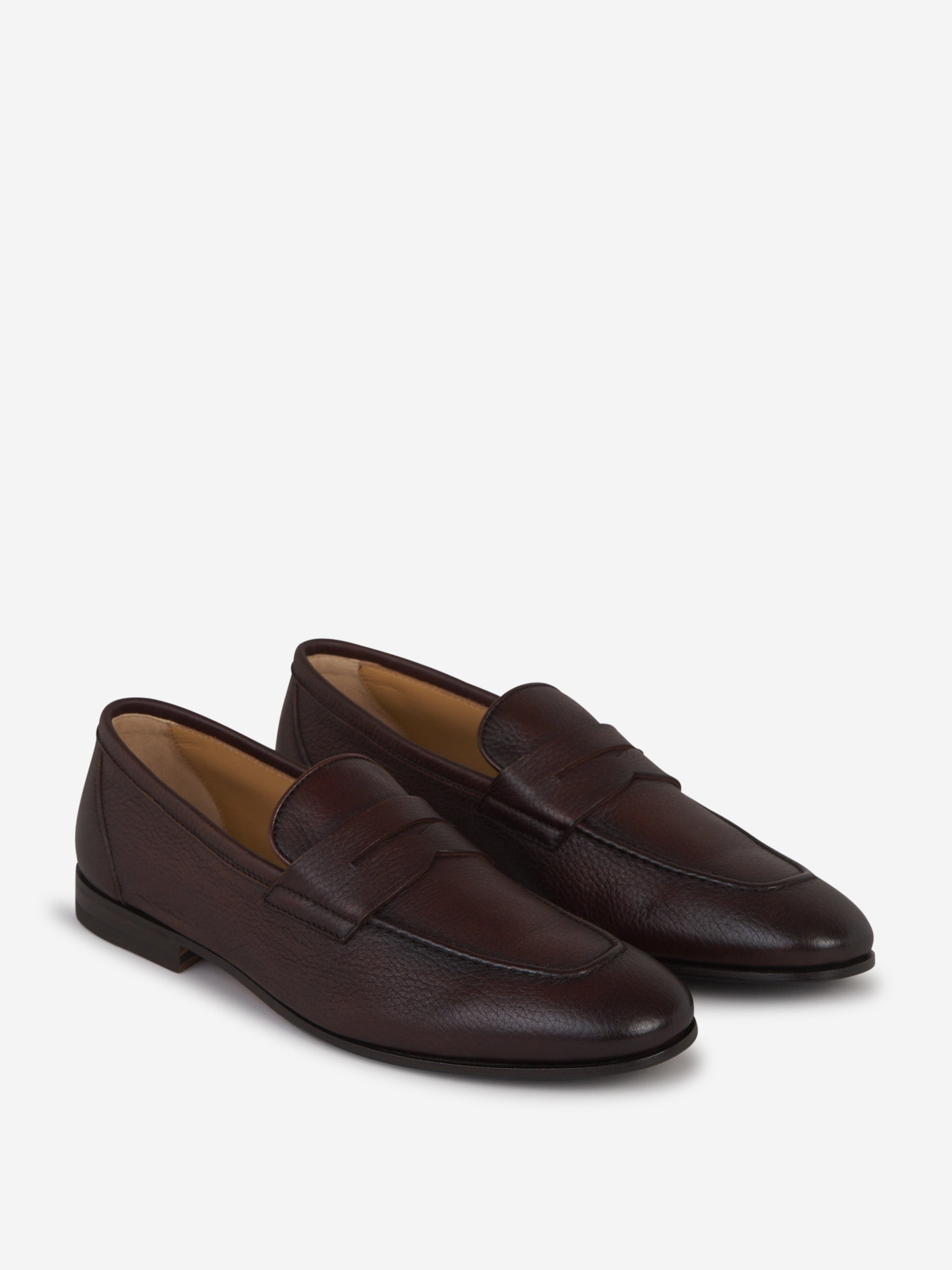 Outlet online Henderson Baracco Hombre Mocasines Piel Granulada color Marrón Oscuro sku 611-004396 01 - Foto 2