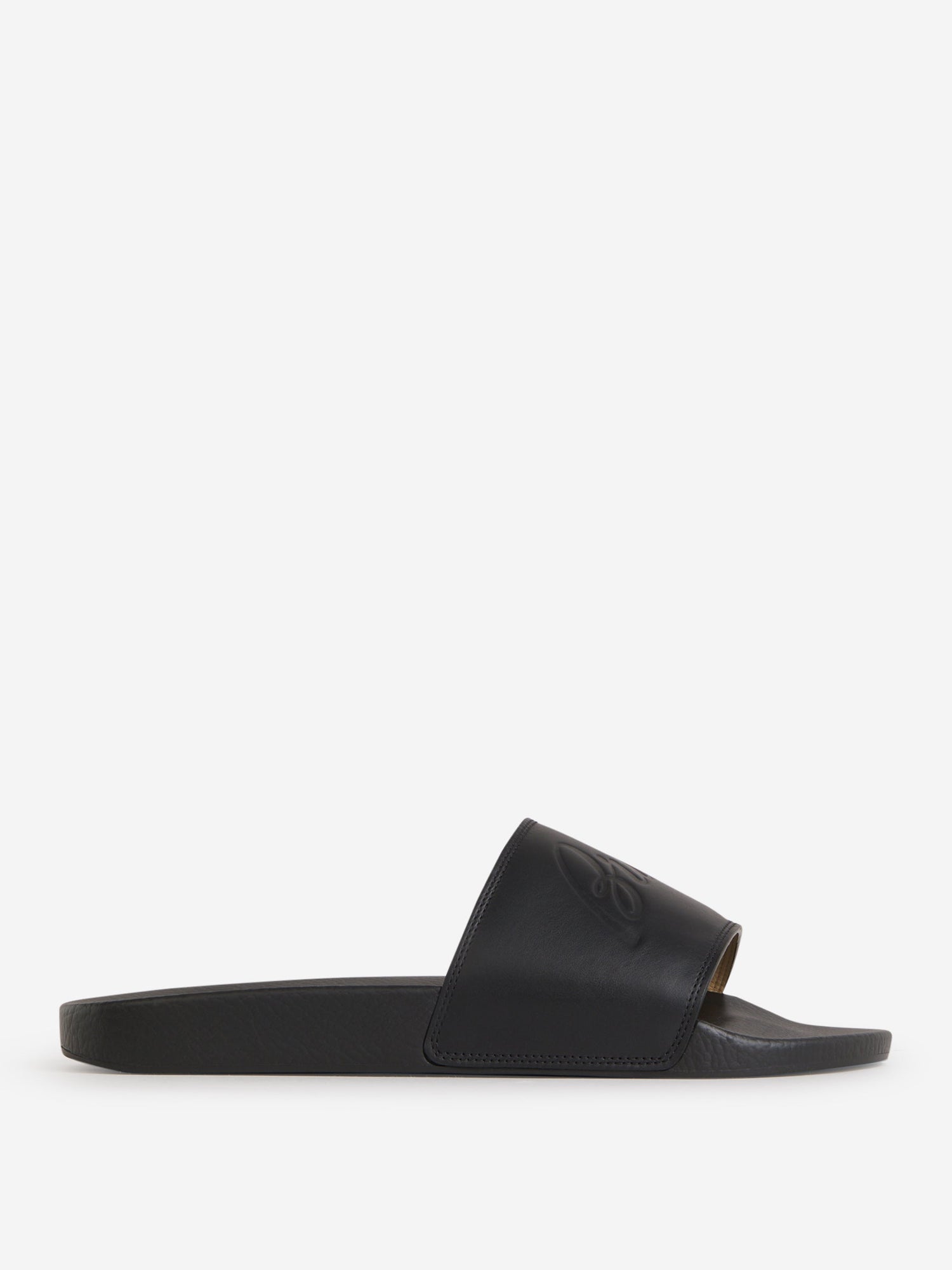 Outlet online Brioni Hombre Sandalias Logo Piel color Negro sku 617-000109 01 - Foto 1