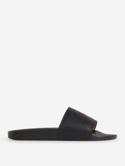 Outlet online Brioni Hombre Sandalias Logo Piel color Negro sku 617-000109 01 - Foto 1