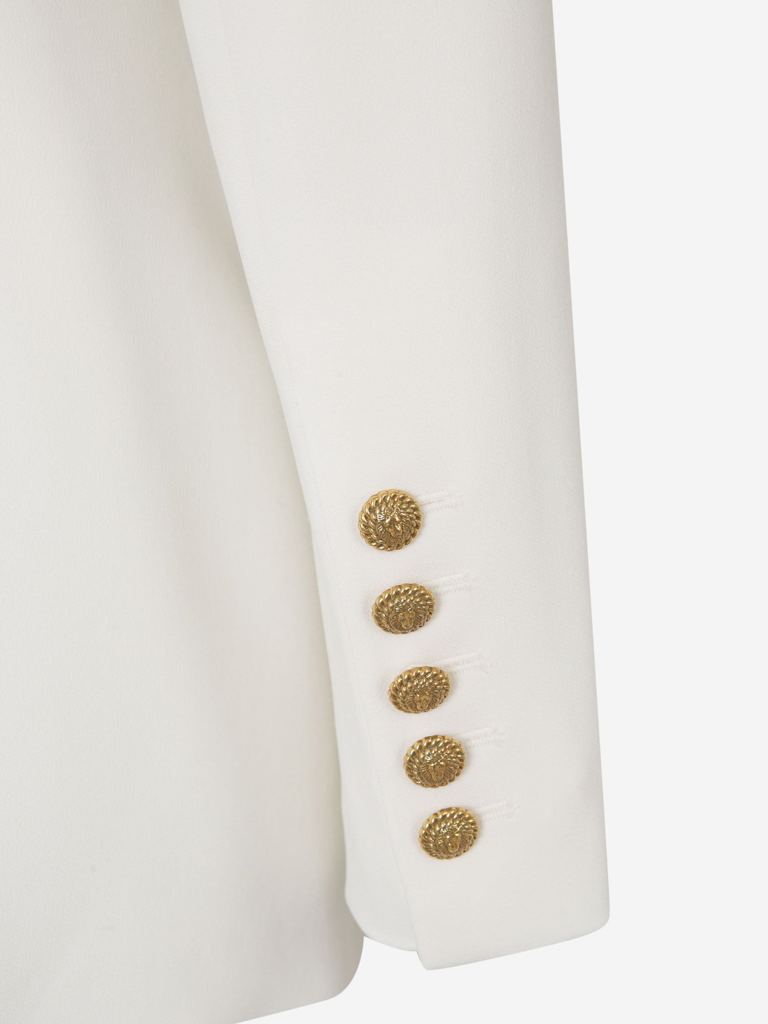 Outlet online Balmain Mujer Blazer Liso Viscosa color Blanco sku 741-002078 01 - Foto 4