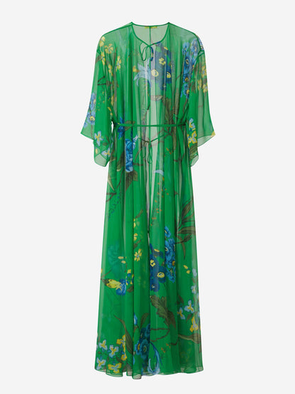 Outlet online Erdem Mujer Vestido Midi Kaftan color Verde Claro sku 721-000301 01 - Foto 3