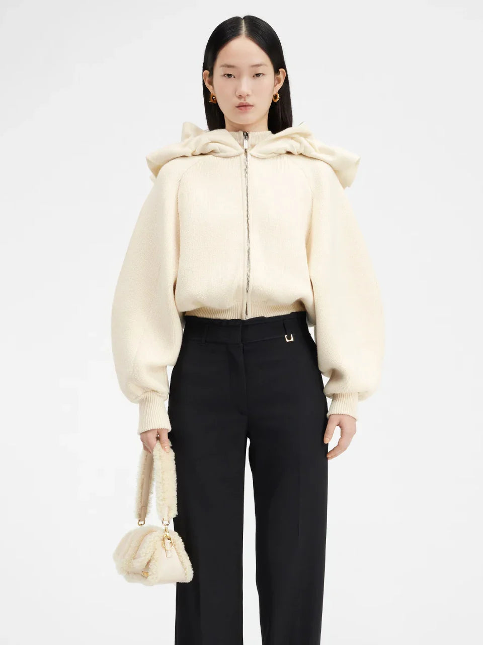 Outlet online Jacquemus Mujer Sudadera La Maille Crinoline color Beis sku 713-000264 01 - Foto 2